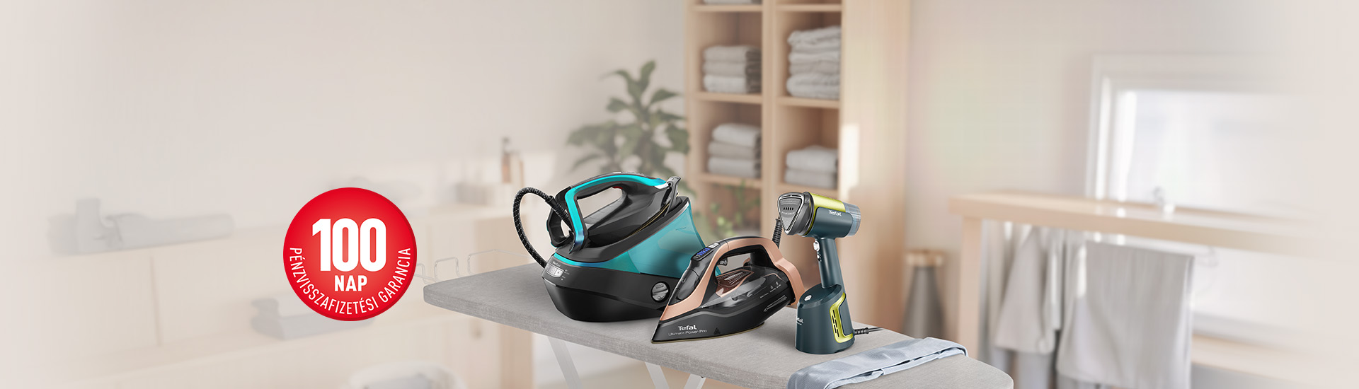 Tefal ruhaápolás 100 napos pénzvisszafizetési garanciával - regisztráció