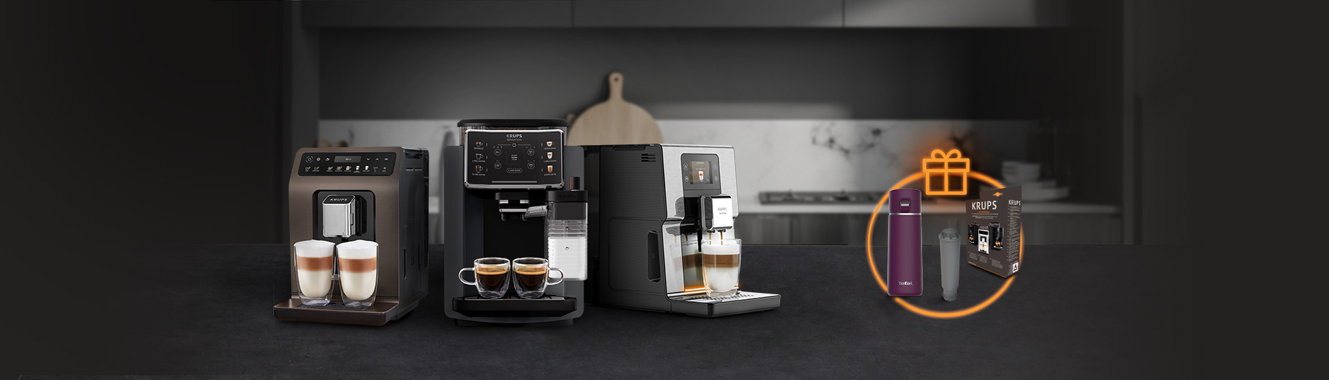 Dárek za recenzi - všechny plnoautomatické kávovary Krups