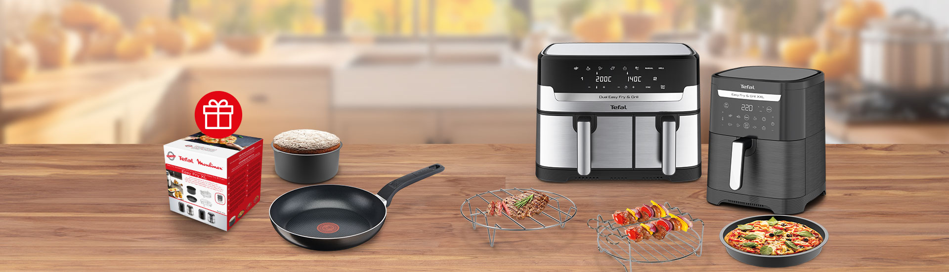 Tefal airfryer készülékek most ráadás kiegészítő szettel!