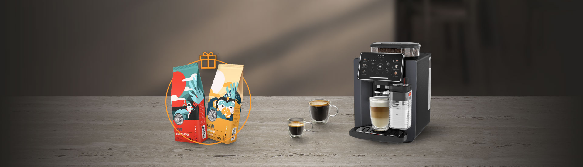 Vásároljon Krups Sensation Milk EA912B10 automata kávéfőzőt az Euronicsban, és 2 kg Mantaro szemeskávét adunk ráadásként