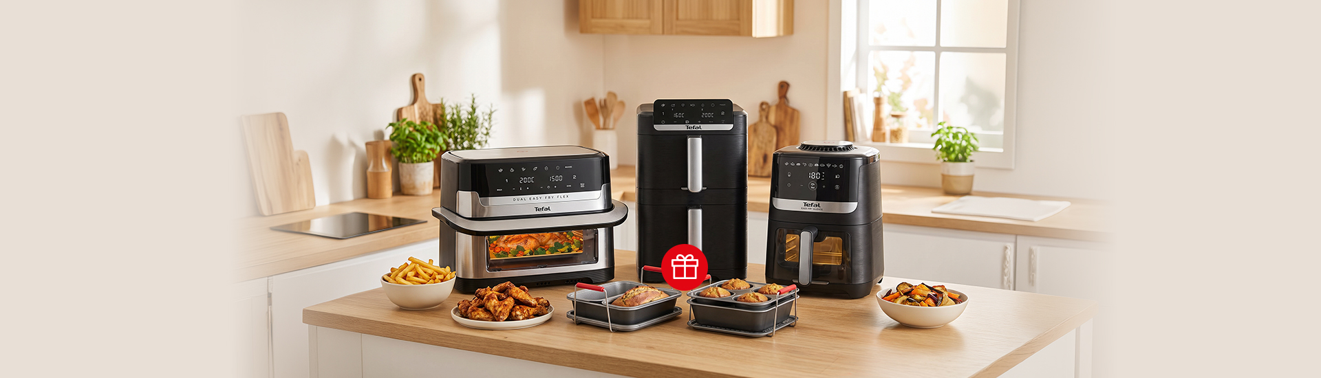 Tefal airfryer készülékek most ráadás kiegészítő szettel!