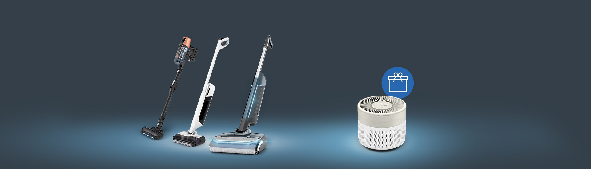 Darček k nákupu vybraných X-Clean washers a tyčových vysávačov Rowenta