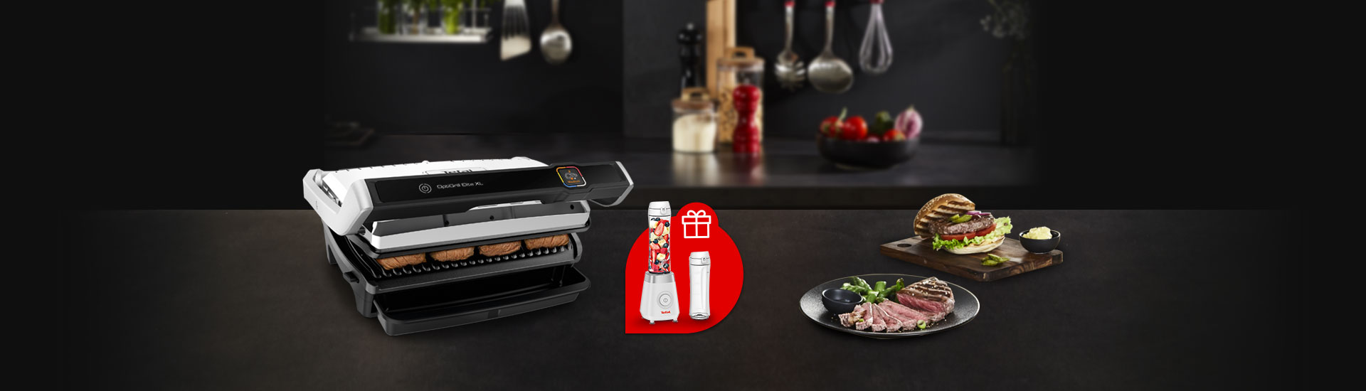 Dárek k nákupu -Tefal personal blender FRESH&GO k nákupu Optigrillu